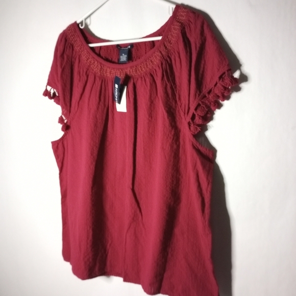 NWT Architect maroon top size XL - Picture 5 of 8